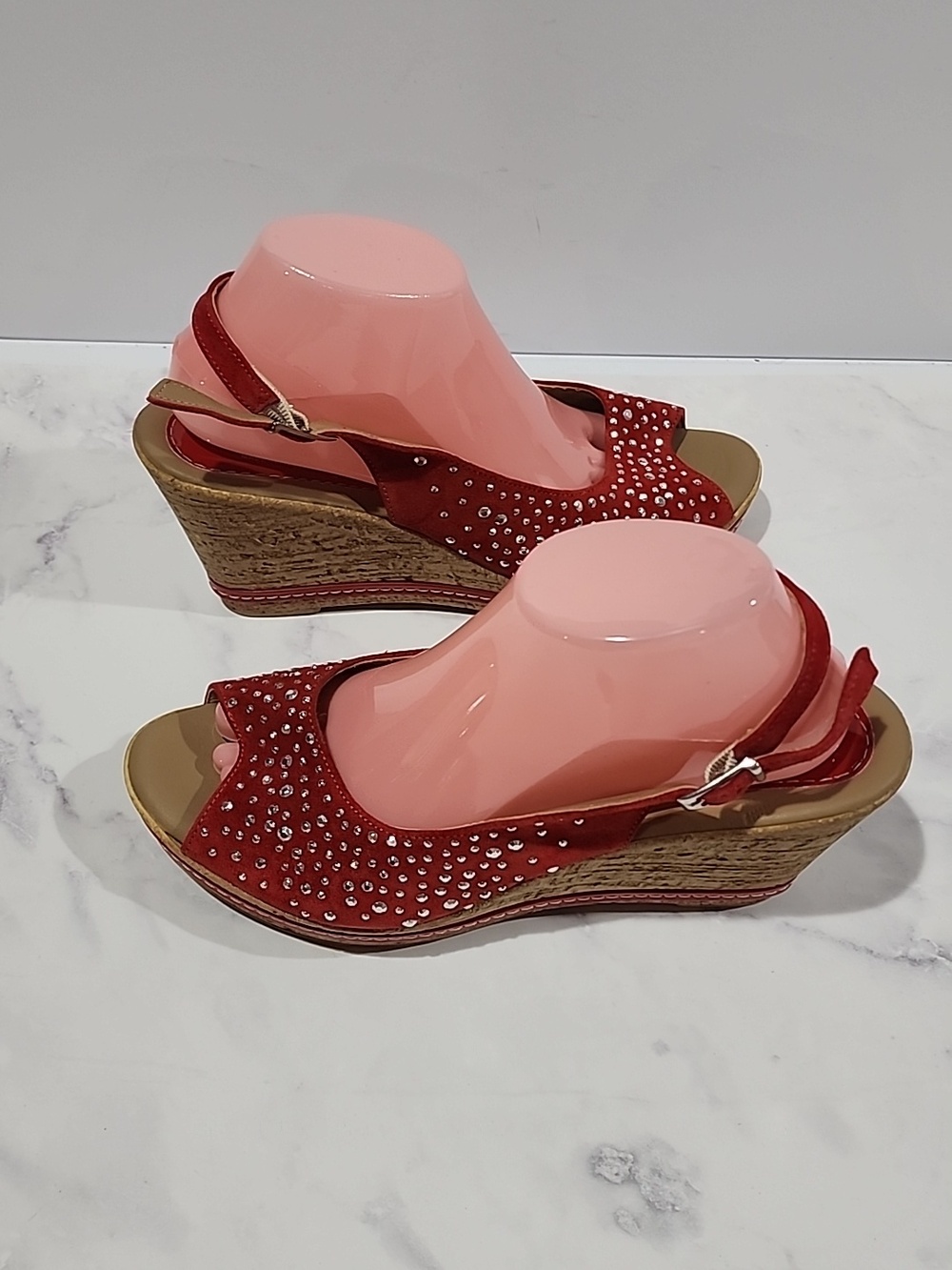 Spring Step Orella Red Open Toe Sandals - Picture 4 of 9